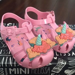 Mini Melissa Unicorn sandals